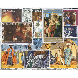 christmas on stamps