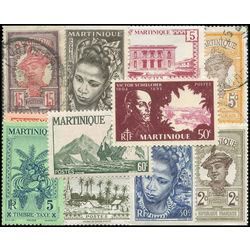 martinique stamp packet