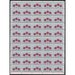 canada stamp 417 maple leaves 5 1964 m pane bl