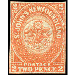 newfoundland stamp 11 1860 second pence issue 2d 1860 m f 005
