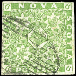 nova scotia stamp 4 pence issue 6d 1851 u f vf 003