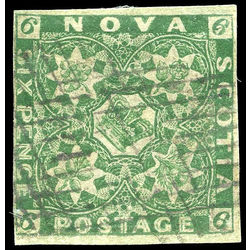 nova scotia stamp 5 pence issue 6d 1857 u vf 008