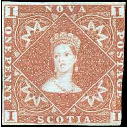 nova scotia stamp 1 pence issue victoria 1d 1853