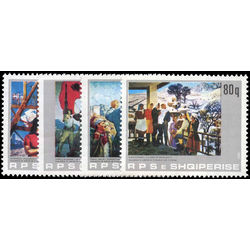 albania stamp 2077 2080 paintings 1983