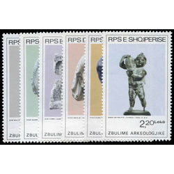 albania stamp 2100 2105 archeological discoveries 1984