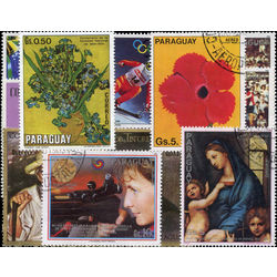 paraguay stamp packet
