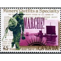 canada stamp 1606b prospectors heading for the gold fields 45 1996