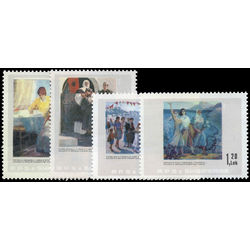 albania stamp 2177 2180 paintings tirana gallery of figurative art 1985