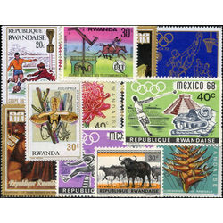 rwanda stamp packet
