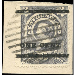 newfoundland stamp 75 queen victoria 1897 u f 005