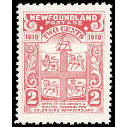 newfoundland stamp 88a coat of arms 2 1910