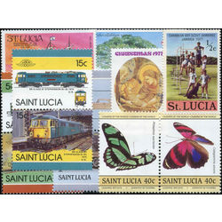 saint lucia stamp packet