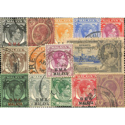 straits settlements malay state stamp packet