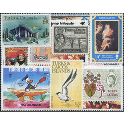 turks caicos stamp packet
