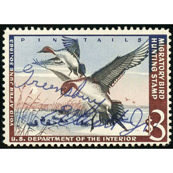 us stamp rw hunting permit rw29 pintail drakes coming in for landing 3 1962