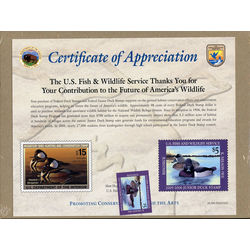 us stamp rw hunting permit jds13 ring necked ducks 5 00 2005