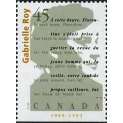 canada stamp 1624 gabrielle roy 1909 1983 45 1996