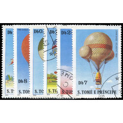 sao tome principe stamp 555 560 balloons 1979