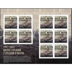 canada stamp bk booklets bk685 halifax explosion 2017