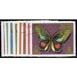 ajman stamp 2s butterflies 1964