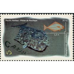 canada stamp 1642 pacific halibut 45 1997