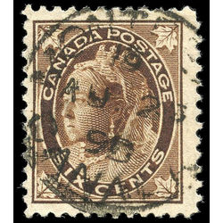 canada stamp 71 queen victoria 6 1897 u vf 010