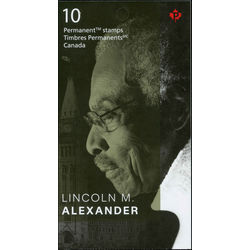 canada stamp bk booklets bk696 lincoln m alexander 1922 2012 2018