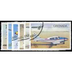 grenada stamp 749 754 airplanes 1976
