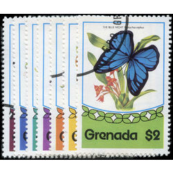 grenada stamp 075 081 butterflies 1975