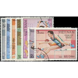 viet nam north stamp 1299 1305 1984 summer olympics los angeles 1983