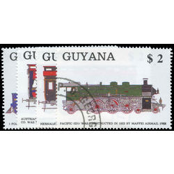 guyana stamp 2006a d trains 1989