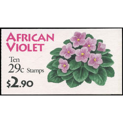 us stamp postage issues bk176 african violet 1993