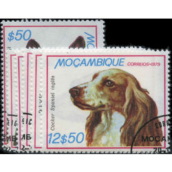 mozambique stamp 662 667 dogs 1979