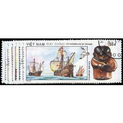 viet nam north stamp 2118 2124 discovery of america 1990