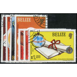 belize stamp 538 544 international rotary club 1981