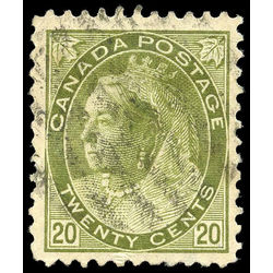canada stamp 84 queen victoria 20 1900 u vf 008