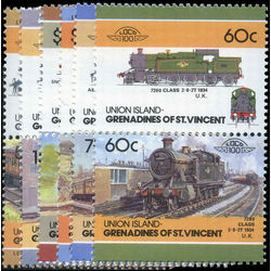 union isl of st vincent stamp 14 mint locomotives inc 1984