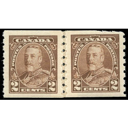 canada stamp 229 pair king george v 1935 M VFNH REPAIR PASTE UP
