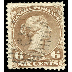 canada stamp 27 queen victoria 6 1868 u f 010