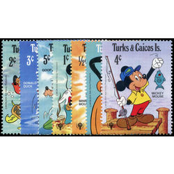 turks caicos stamp 399 405 disney international year of the child 1989
