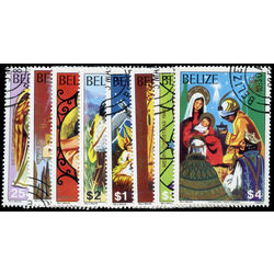 belize stamp 525 532 christmas 1980