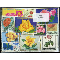 roses on stamps