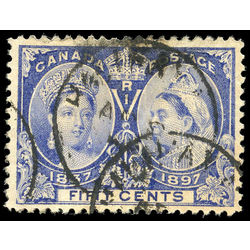 canada stamp 60 queen victoria diamond jubilee 50 1897 U VF 014