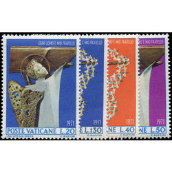 vatican stamp 500 3 international year against racial discrimination 1971