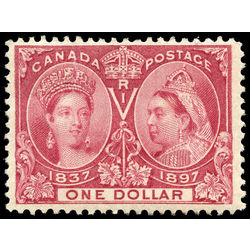 canada stamp 61 queen victoria diamond jubilee 1 1897 M F VF 030