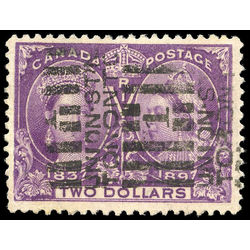 canada stamp 62 queen victoria diamond jubilee 2 1897 U F 018