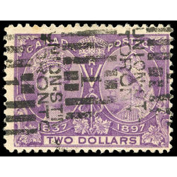 canada stamp 62 queen victoria diamond jubilee 2 1897 U F 020