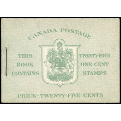 canada stamp bk booklets bk28c king george vi 1937