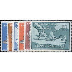 vatican stamp 304 9 arrival of st paul in rome 1961