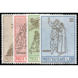 vatican stamp 410 3 birth of dante alighieri 700th anniversary 1965